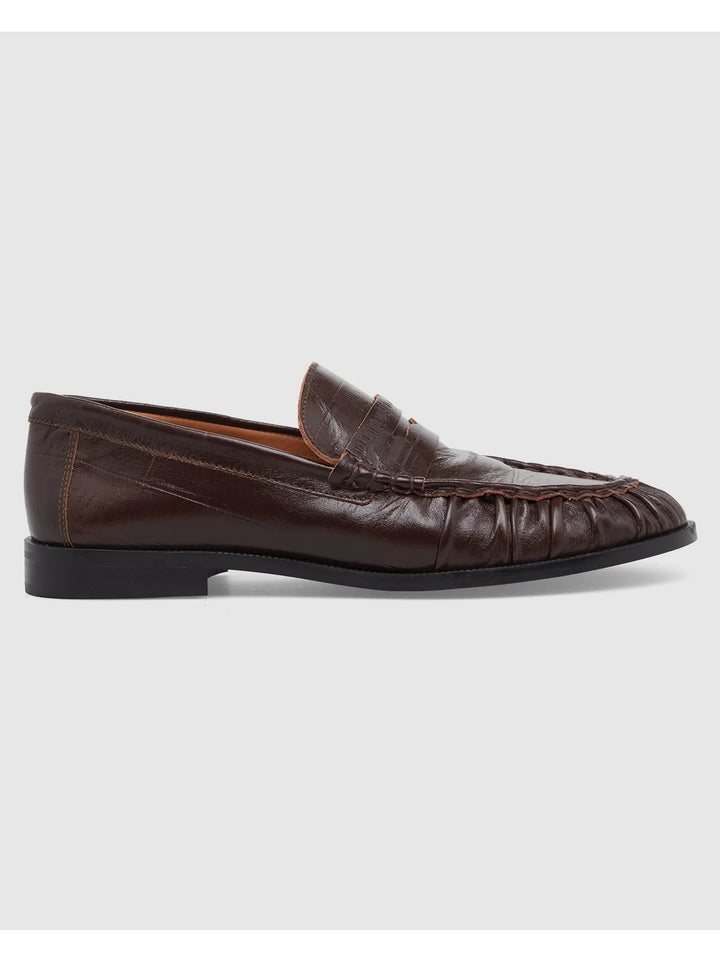Toral Blake Leren Loafer – Bruin-DAMES SCHOENEN-Bruin