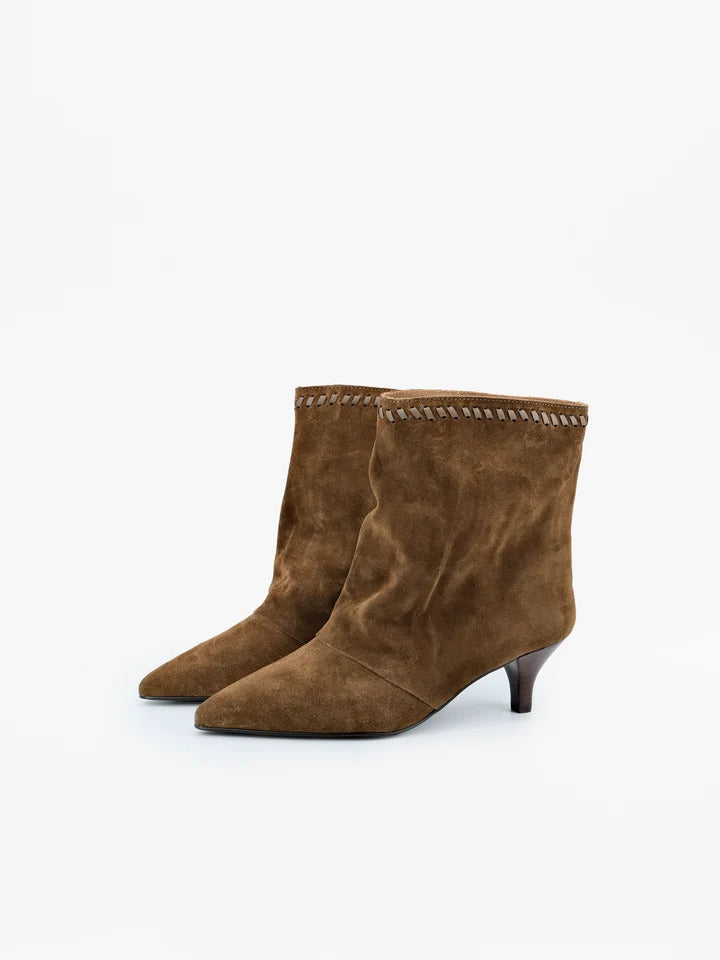 Toral Maeve Suède Enkellaars – Bruin-DAMES SCHOENEN-Bruin