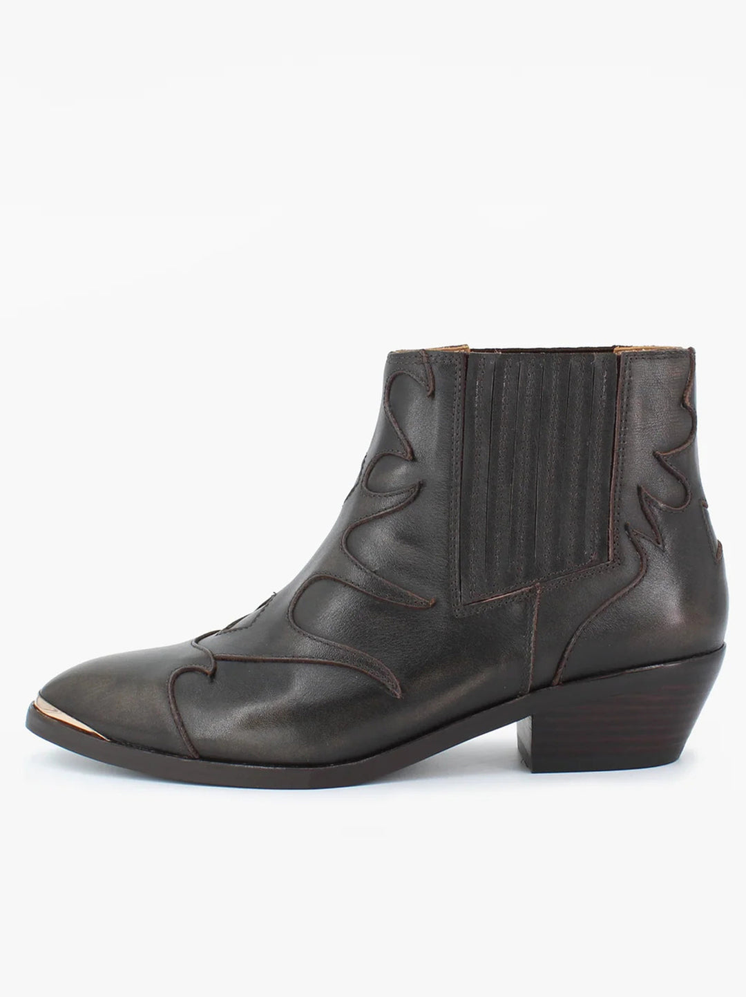 Toral Sonia Metal Suède Enkellaars – Taupe-DAMES SCHOENEN-Bruin