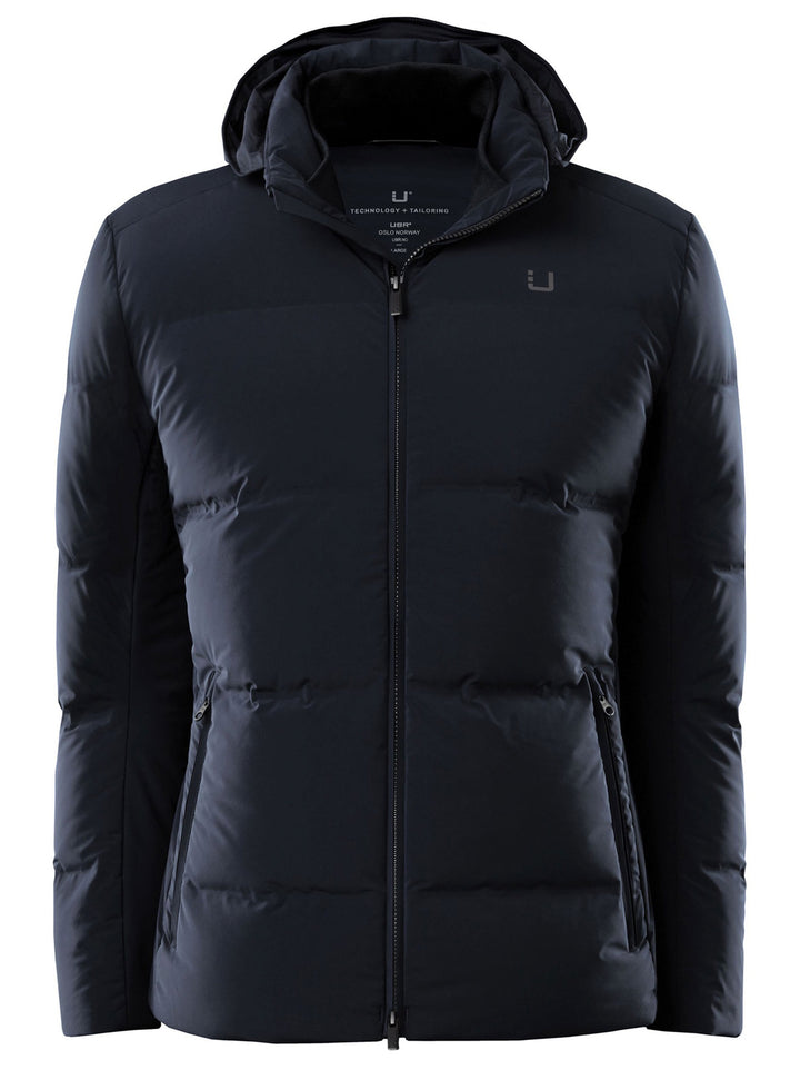 UBR Bolt Jacket Navy-81% nylon + 19% elastan<br />Vulling: Dons & Veren-HEREN JASSEN & JACKS-Blauw