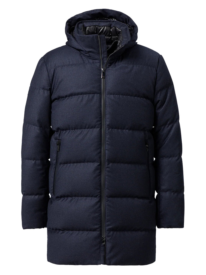 UBR Concord™ Savile Parka – Blauw-100% wol-HEREN JASSEN & JACKS-Blauw