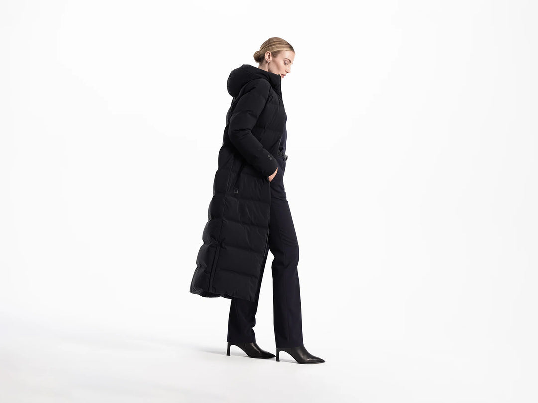 UBR Infinity Down Coat – Zwart-81% nylon, 19% elasthaan-DAMES JASSEN & JACKS-Zwart