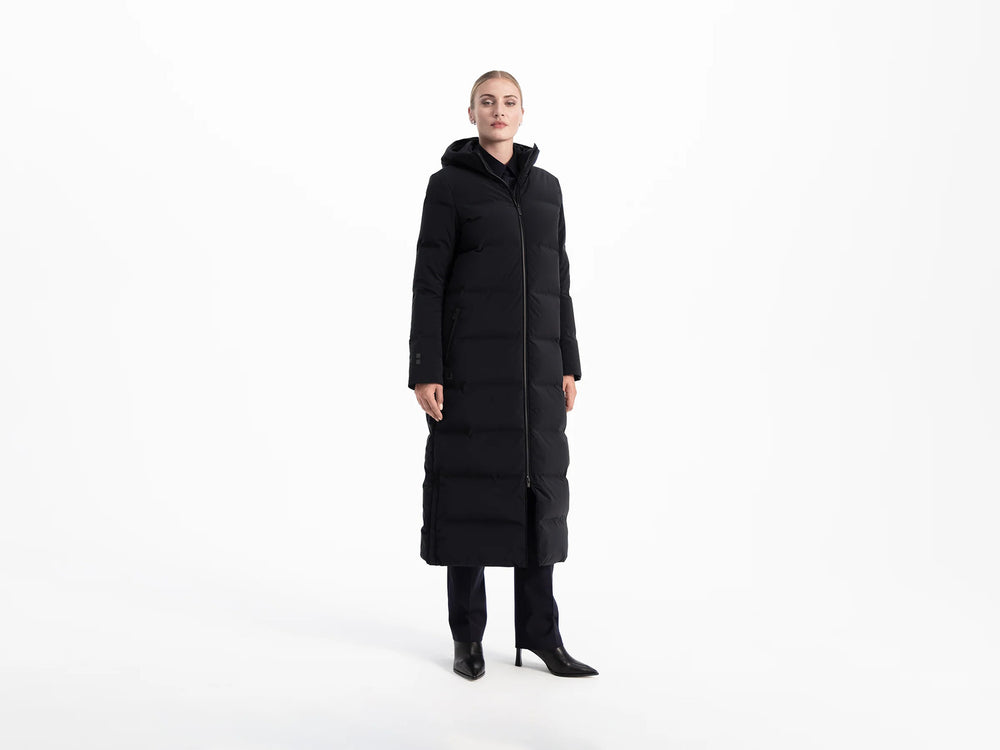 UBR Infinity Down Coat – Zwart-81% nylon, 19% elasthaan-DAMES JASSEN & JACKS-Zwart