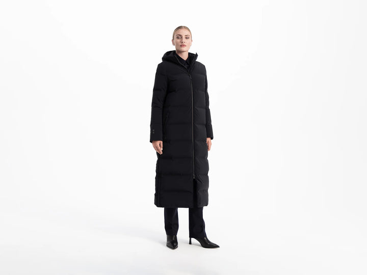 UBR Infinity Down Coat – Zwart-81% nylon, 19% elasthaan-DAMES JASSEN & JACKS-Zwart