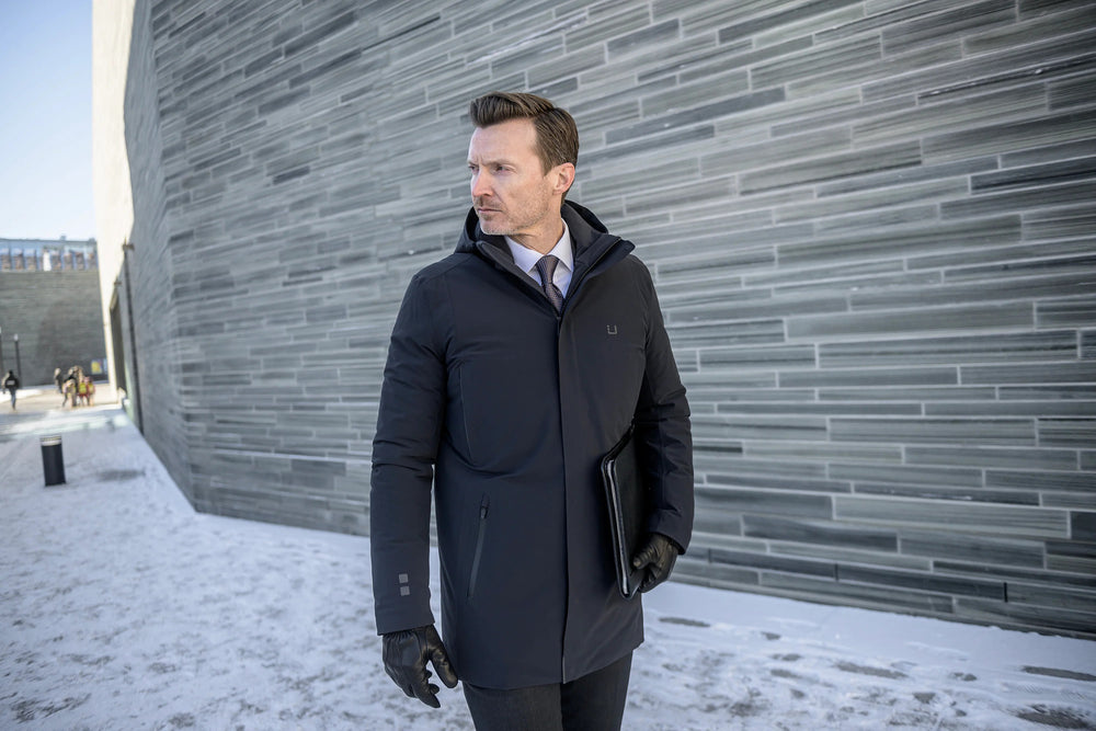 UBR Regulator Parka – Zwart-86% Nylon<br />14% Polyurethan-HEREN JASSEN & JACKS-Zwart