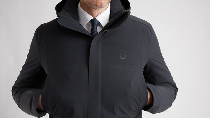 UBR Regulator Parka – Zwart-86% Nylon<br />14% Polyurethan-HEREN JASSEN & JACKS-Zwart