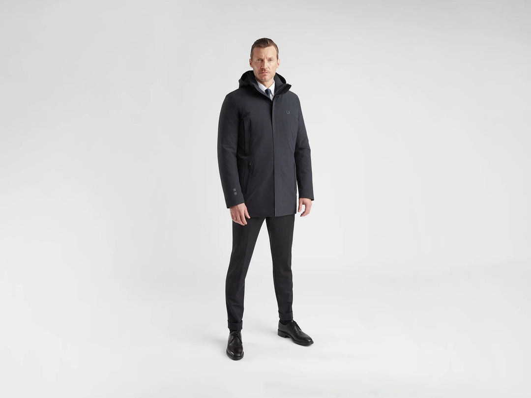 UBR Regulator Parka – Zwart-86% Nylon<br />14% Polyurethan-HEREN JASSEN & JACKS-Zwart