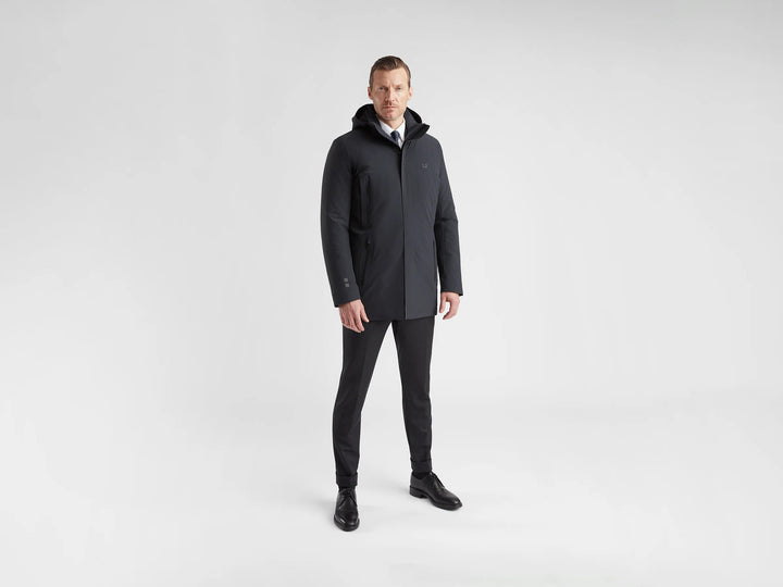 UBR Regulator Parka – Zwart-86% Nylon<br />14% Polyurethan-HEREN JASSEN & JACKS-Zwart