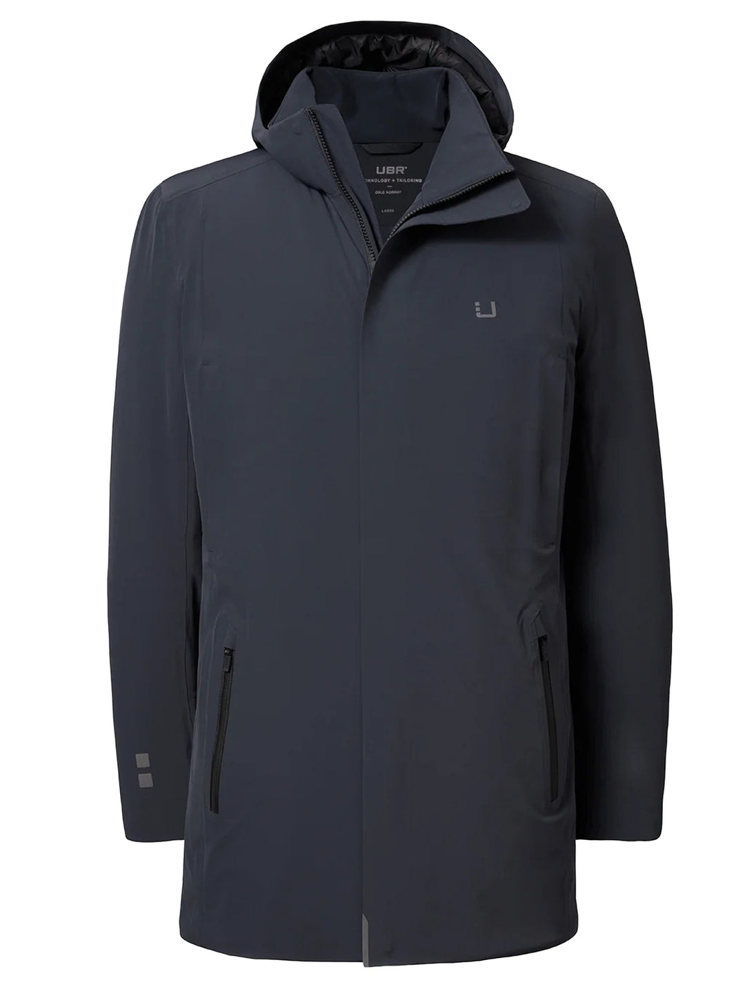UBR Regulator Parka – Zwart-86% Nylon<br />14% Polyurethan-HEREN JASSEN & JACKS-Zwart