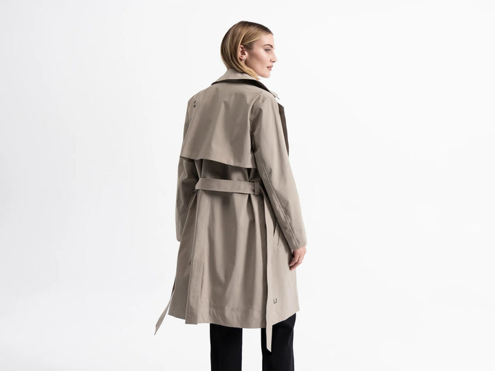 UBR Skylar Trenchcoat – Beige-100% nylon-DAMES JASSEN & JACKS-Beige