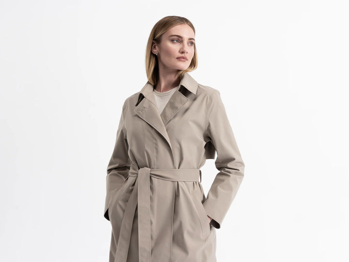 UBR Skylar Trenchcoat – Beige-100% nylon-DAMES JASSEN & JACKS-Beige