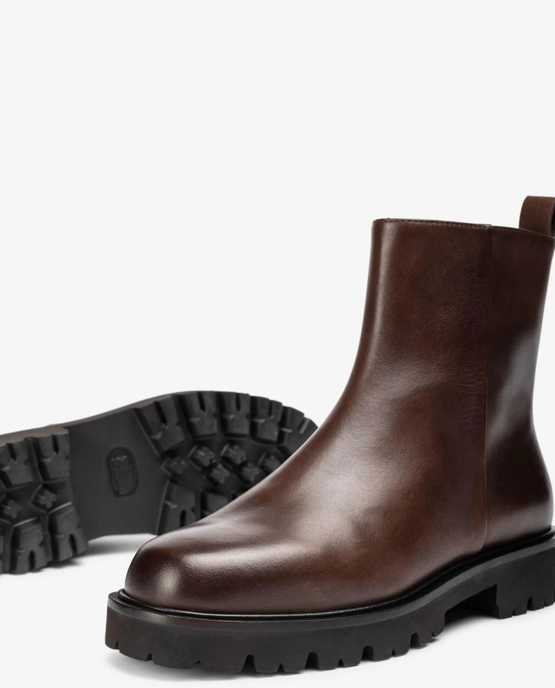 Unisa FAYE enkellaarzen bruin-Leer-DAMES SCHOENEN-Bruin