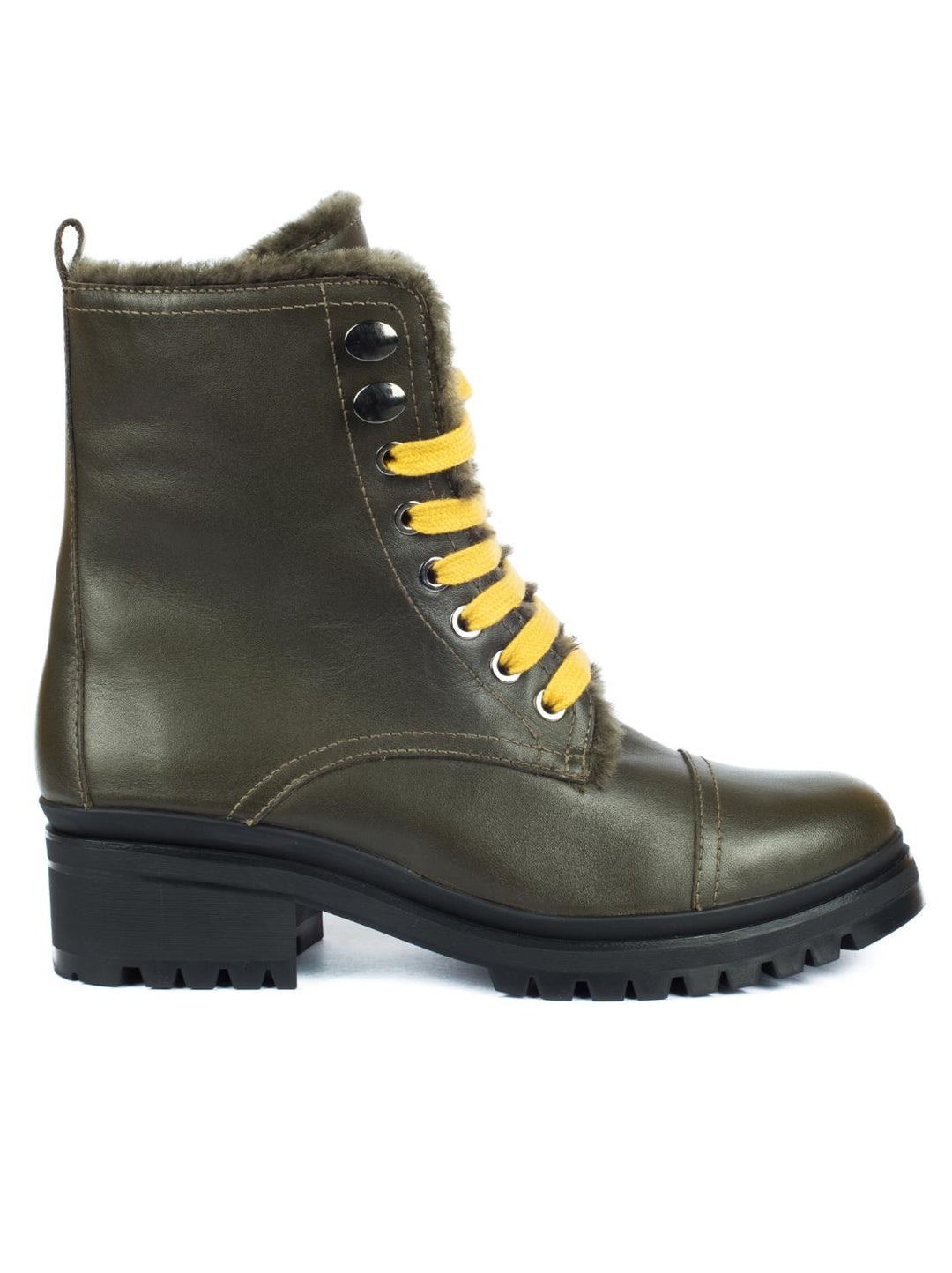 Unisa IRACHE HUNTER laarzen-Leer-DAMES SCHOENEN-Groen