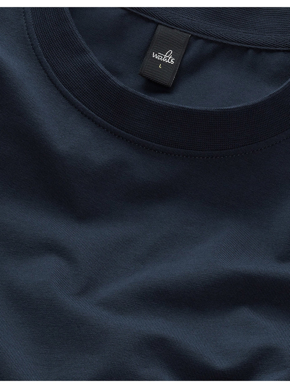 Wahts Berkley Jersey Stretch T-shirt – Blauw-95% katoen, 5% elastaan-HEREN POLO'S & T-SHIRTS-Blauw
