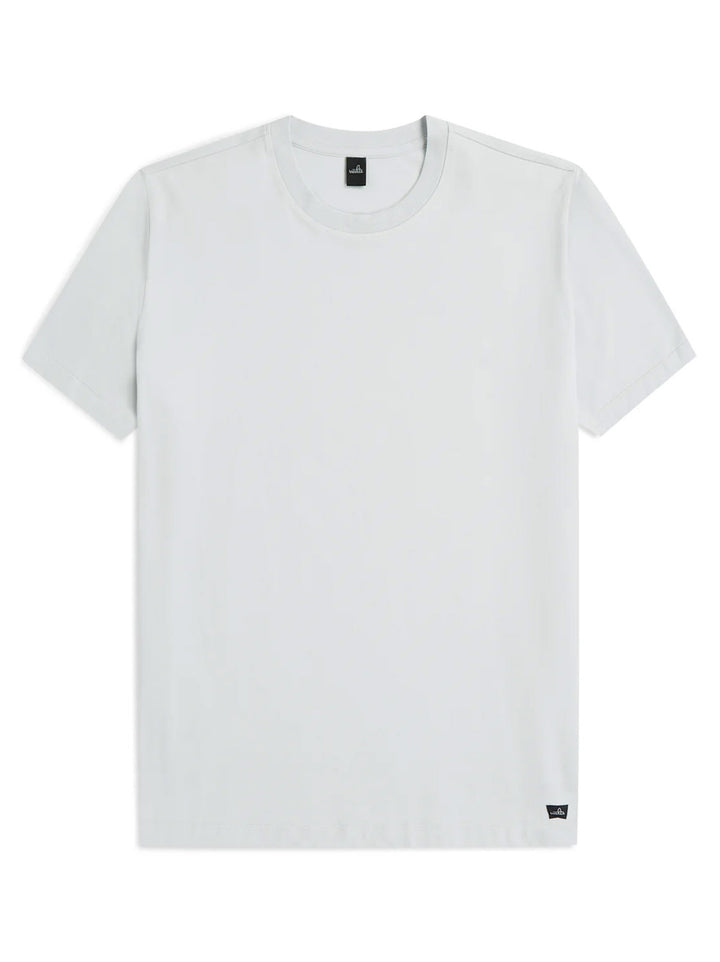 Wahts Berkley Jersey Stretch T-shirt – Blauw-95% katoen, 5% elastaan-HEREN POLO'S & T-SHIRTS-Blauw
