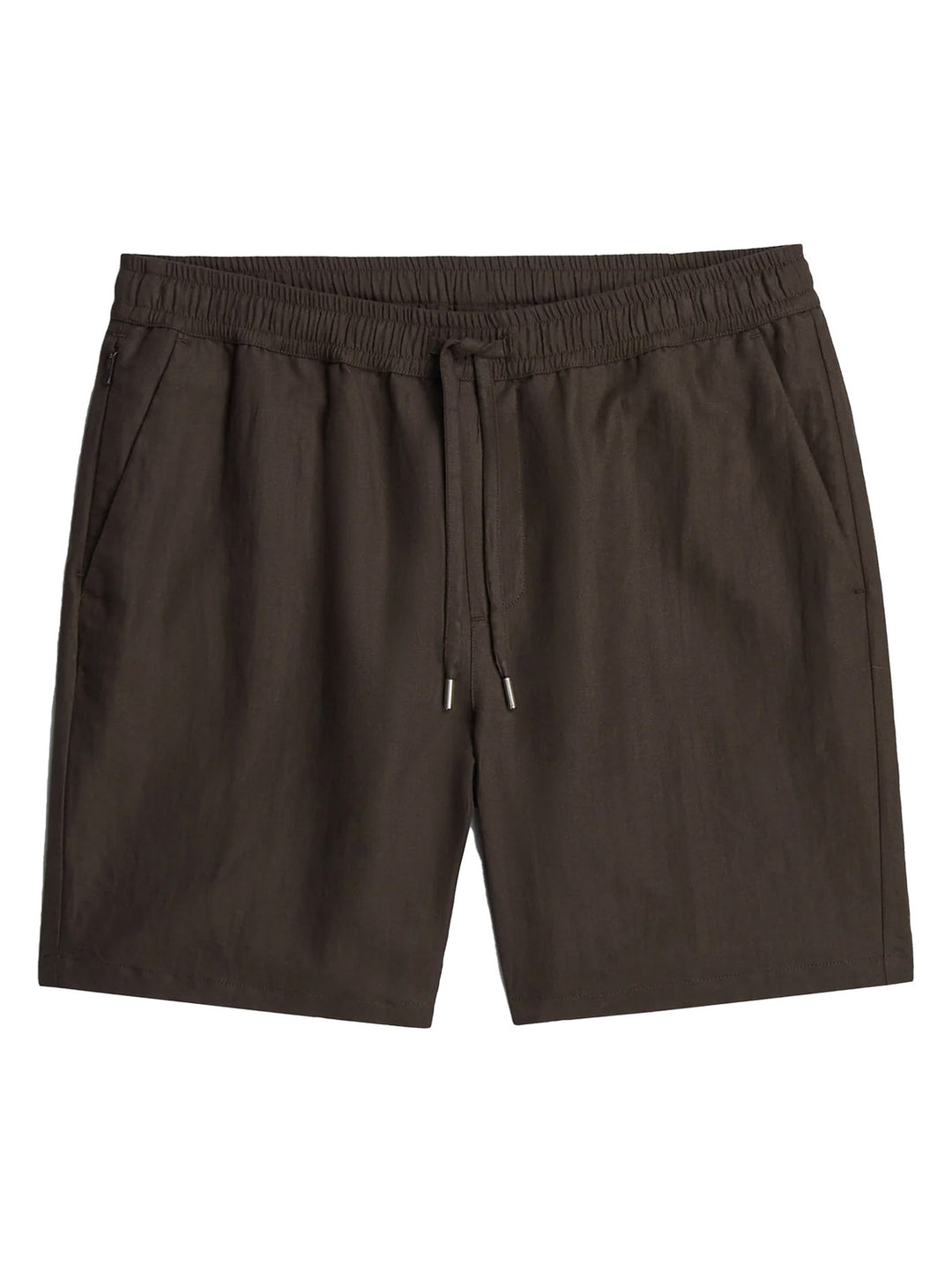 Wahts Carl Linnen Shorts – Bruin-62% linnen, 38% katoen-HEREN BROEKEN-Bruin