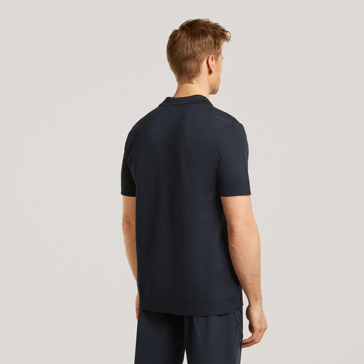 Wahts Daley Luxury Pique Polo – Blauw-100% katoen-HEREN POLO'S & T-SHIRTS-Blauw