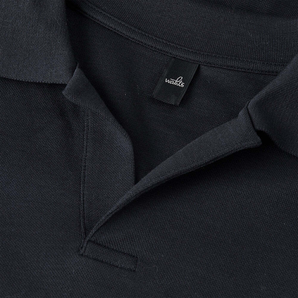Wahts Daley Luxury Pique Polo – Blauw-100% katoen-HEREN POLO'S & T-SHIRTS-Blauw