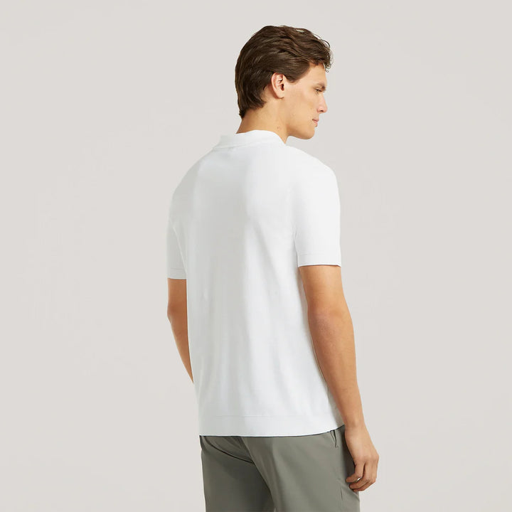Wahts Daley Luxury Pique Polo – Wit-100% katoen-HEREN POLO'S & T-SHIRTS-Wit
