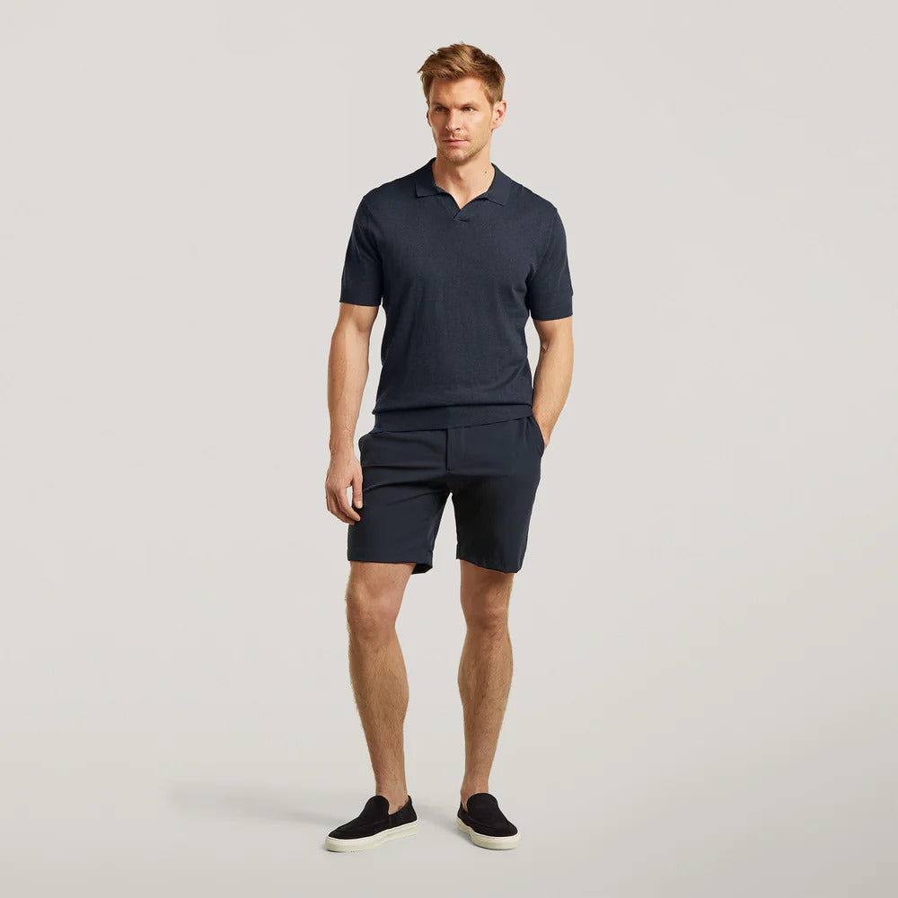 Wahts Fillin Tech Stretch Travel Shorts – Blauw-83% polyamide, 17% elastaan-HEREN BROEKEN-Blauw