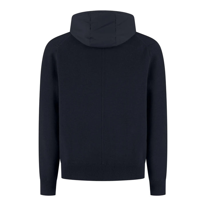 WAHTS Francis Vest – Blauw-70% katoen, 30% merino<br />Capuchon: 83% polyamide, 17% elastaan-HEREN TRUIEN & VESTEN-Blauw