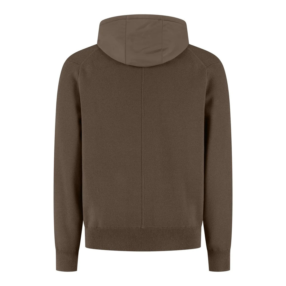 WAHTS Francis Vest – Groen-70% katoen, 30% merino<br />Capuchon: 83% polyamide, 17% elastaan-HEREN TRUIEN & VESTEN-Groen