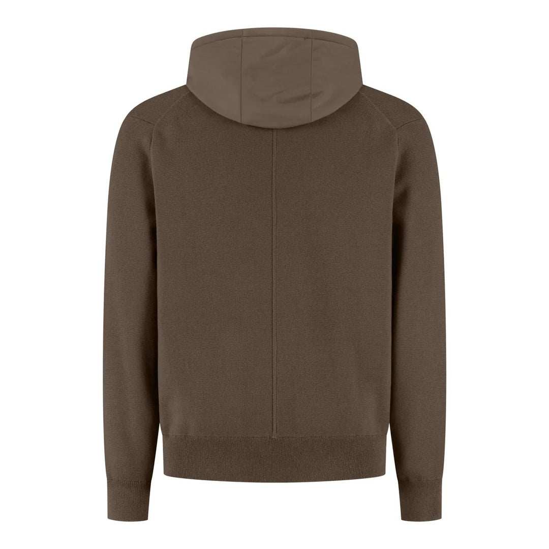WAHTS Francis Vest – Groen-70% katoen, 30% merino<br />Capuchon: 83% polyamide, 17% elastaan-HEREN TRUIEN & VESTEN-Groen