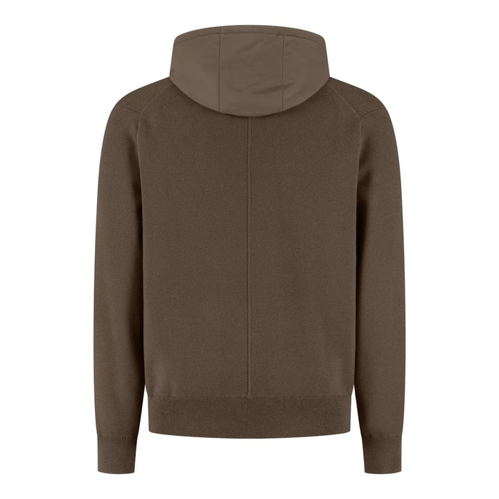 WAHTS Francis Vest – Groen-70% katoen, 30% merino<br />Capuchon: 83% polyamide, 17% elastaan-HEREN TRUIEN & VESTEN-Groen