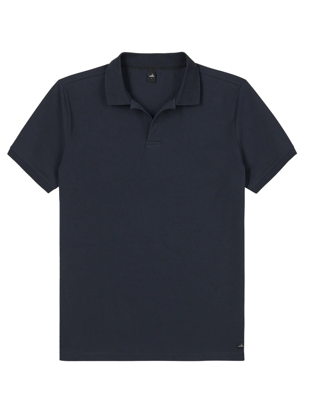 Wahts Hastings Jersey Stretch Polo – Blauw-95% katoen, 5% elastaan-HEREN POLO'S & T-SHIRTS-Blauw