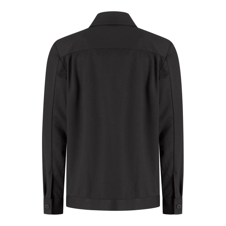 WAHTS Stewards Overshirt – Donkerbruin-53% polyester, 24% wol, 19% viscose, 4% elastaan-HEREN SHIRTS-Bruin