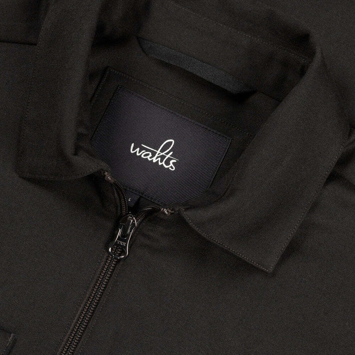 WAHTS Stewards Overshirt – Donkerbruin-53% polyester, 24% wol, 19% viscose, 4% elastaan-HEREN SHIRTS-Bruin