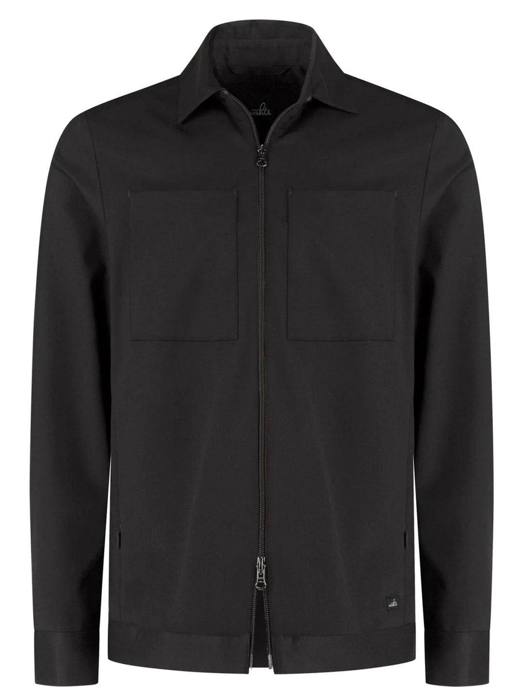 WAHTS Stewards Overshirt – Donkerbruin-53% polyester, 24% wol, 19% viscose, 4% elastaan-HEREN SHIRTS-Bruin