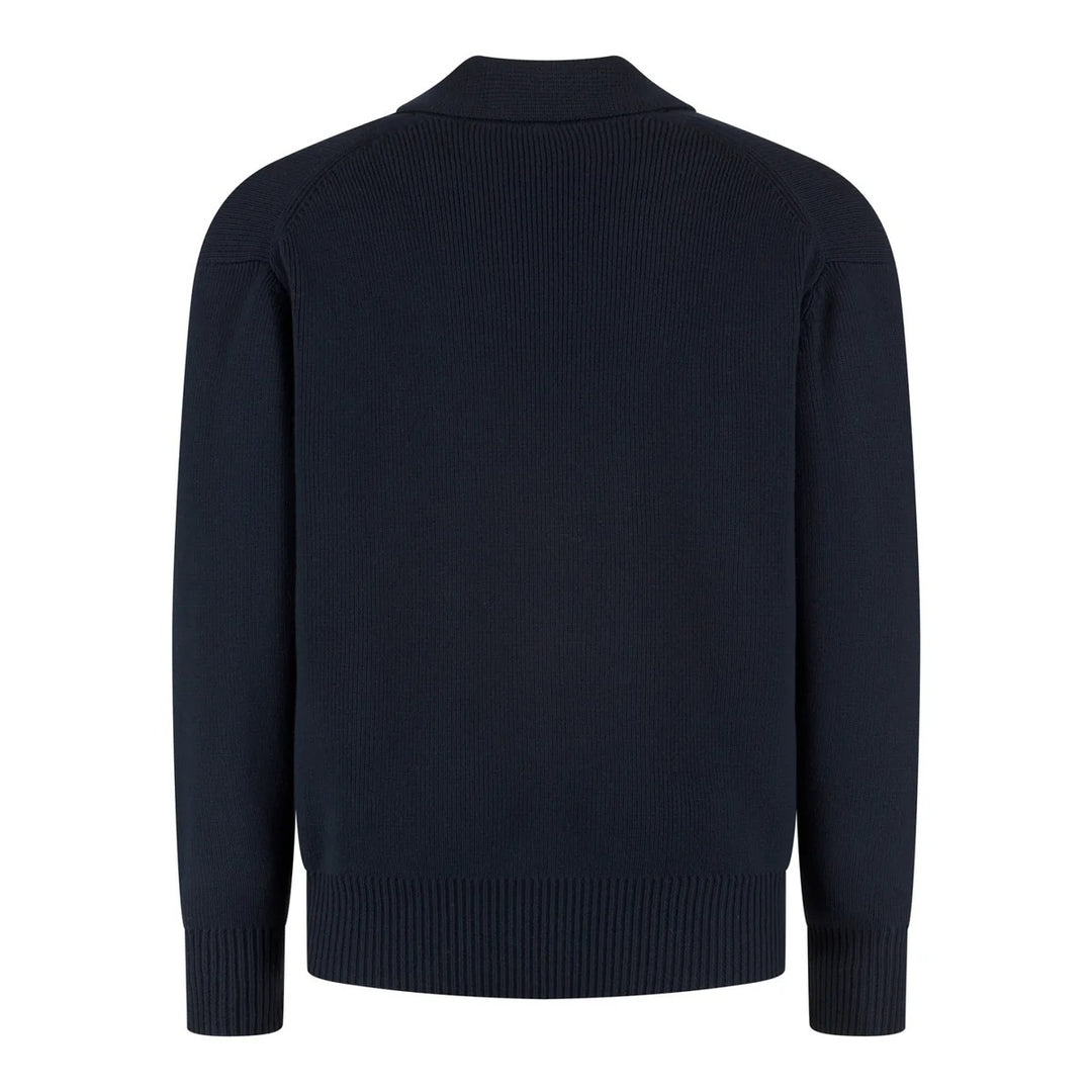 WAHTS Wells Half Zip – Blauw-70% katoen, 30% merino wol-HEREN TRUIEN & VESTEN-Blauw