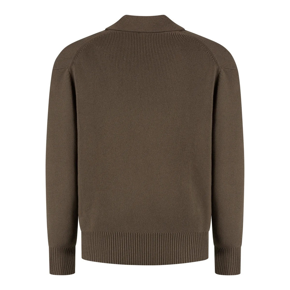 WAHTS Wells Half Zip – Bruin-70% katoen, 30% merino wol-HEREN TRUIEN & VESTEN-Bruin