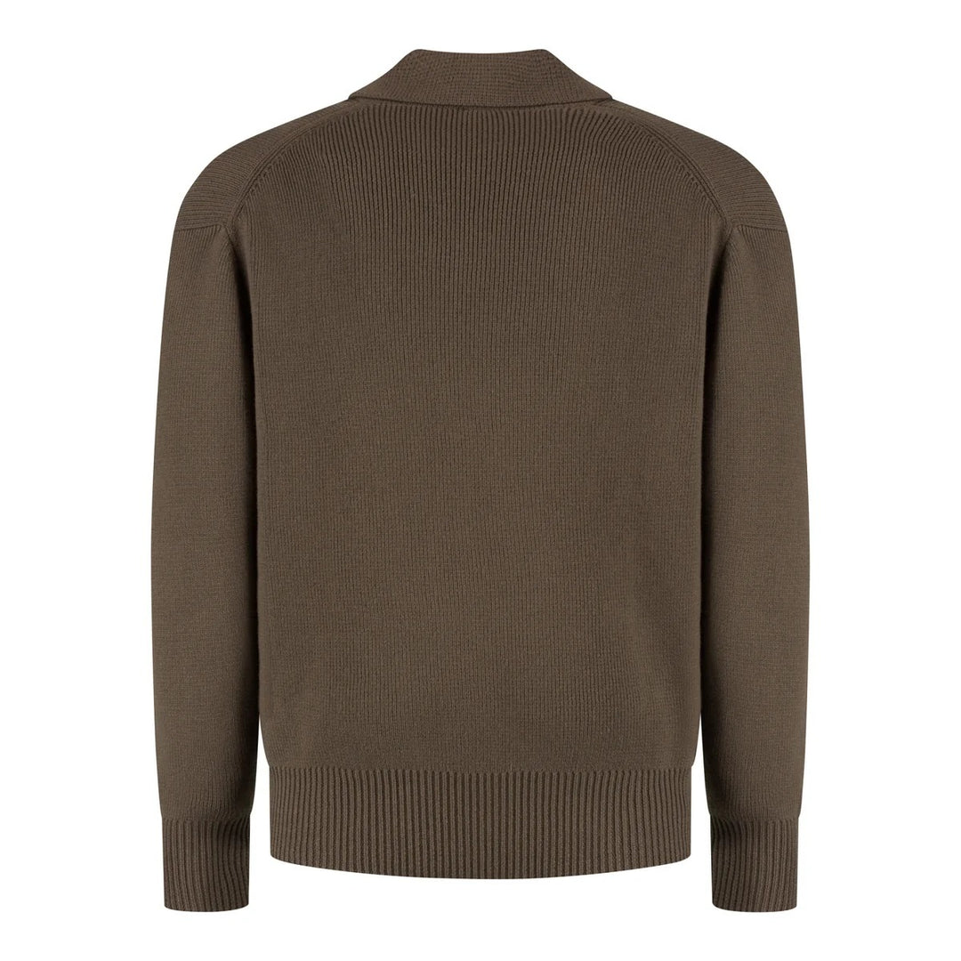 WAHTS Wells Half Zip – Bruin-70% katoen, 30% merino wol-HEREN TRUIEN & VESTEN-Bruin
