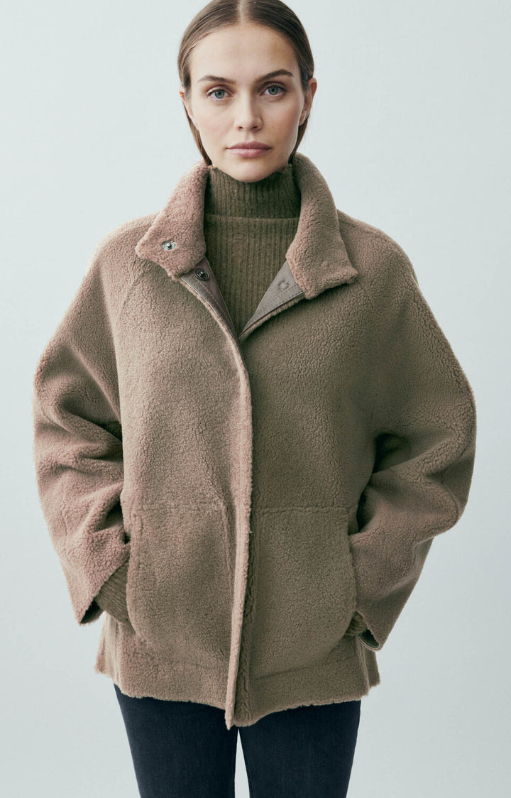 Werner Christ Grace Lammy Jas – Beige-100% leer-DAMES JASSEN & JACKS-Beige