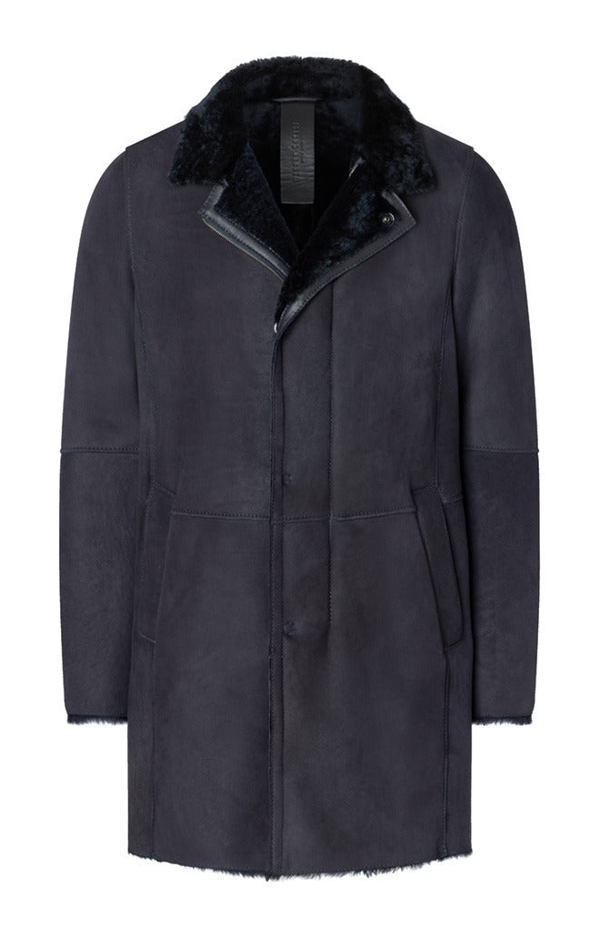 Werner Christ Vittorio Lambskin Coat – Blauw-100% leer-HEREN JASSEN & JACKS-Blauw