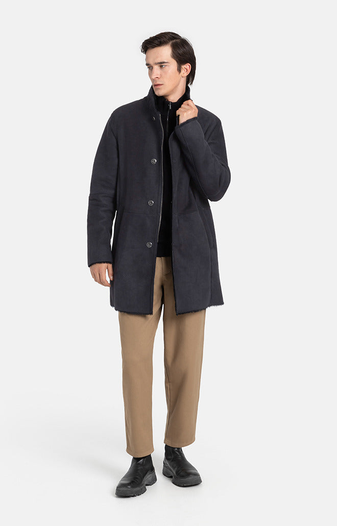 Werner Christ Vittorio Lambskin Coat – Blauw-100% leer-HEREN JASSEN & JACKS-Blauw