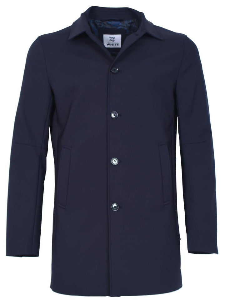 WHITE jas MAXIM-50% katoen, 45% polyamide, 5% elasthaan-HEREN JASSEN & JACKS-Blauw