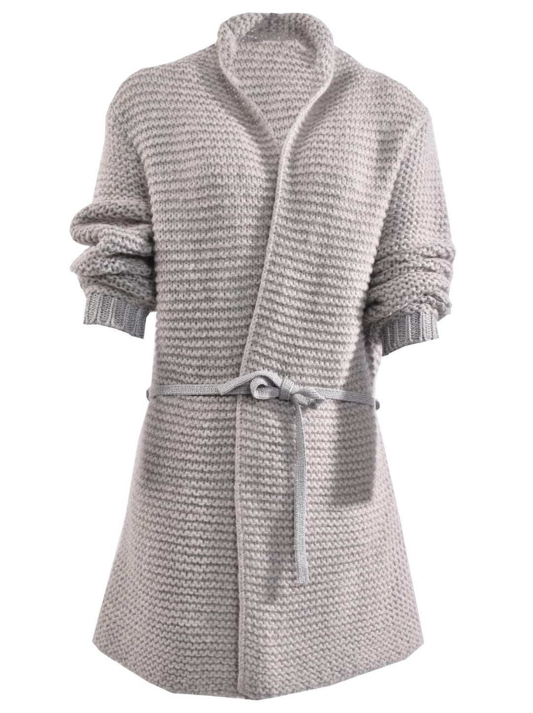 WHITE vest-47% arcylic, 30% nylon, 15% wol, 8% mohair-DAMES TRUIEN & VESTEN-Grijs