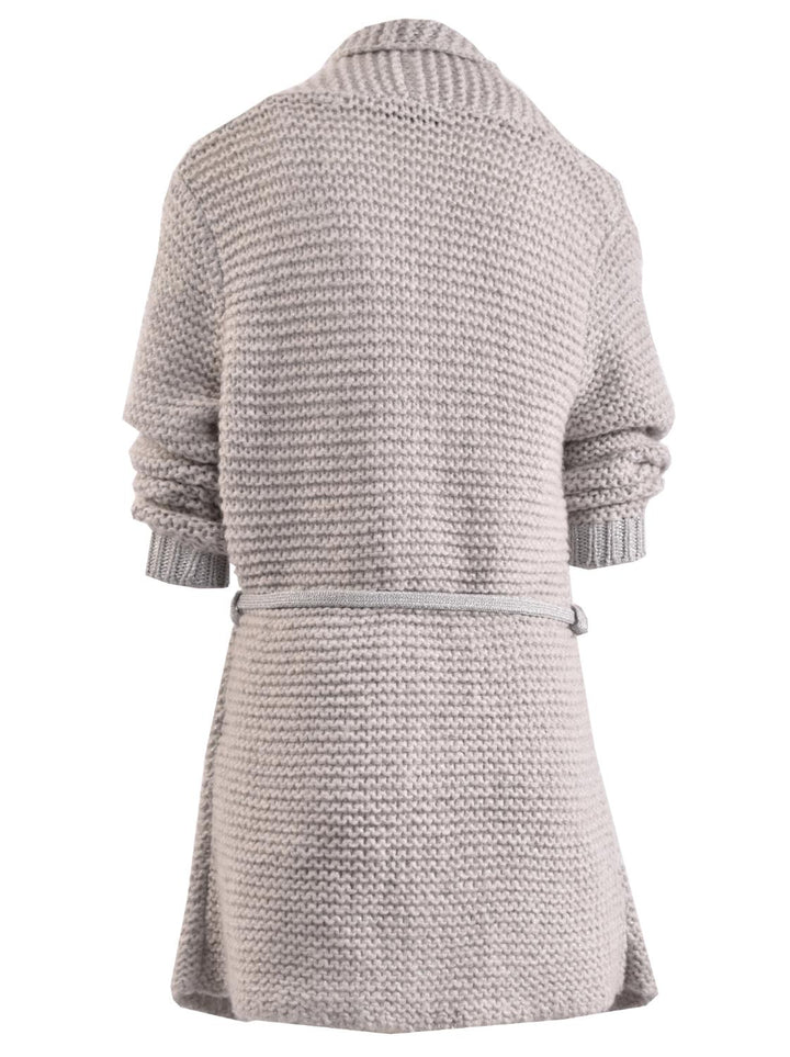 WHITE vest-47% arcylic, 30% nylon, 15% wol, 8% mohair-DAMES TRUIEN & VESTEN-Grijs