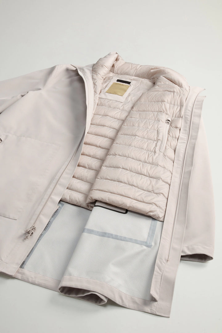 Woolrich 2-in-1 waterdicht jas tweelaagse stof-Buitenste: 100% Polyester<br /><br />Binnen: 100% Polyamide-HEREN JASSEN &