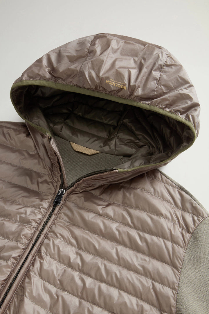 Woolrich Allen Hybride jack – Groen-100% polyamide-HEREN JASSEN & JACKS-Groen