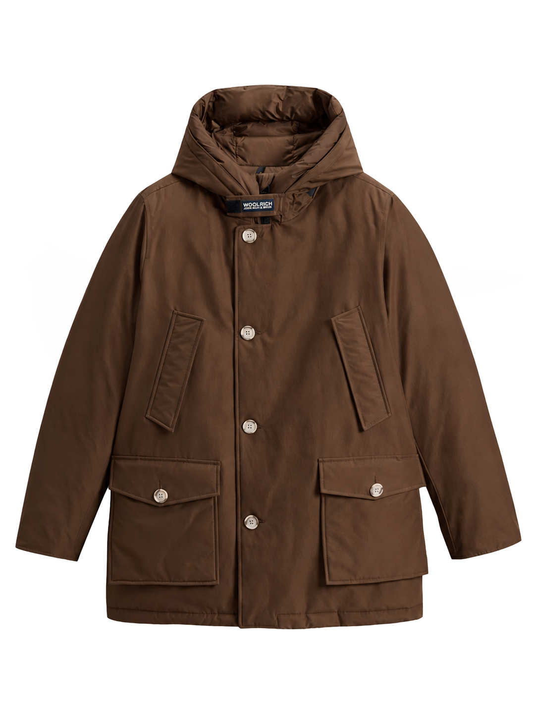 Woolrich Arctic Parka – Bruin-60% katoen, 40% polyamide<br />Voering: 100% polyester-HEREN JASSEN & JACKS-Bruin