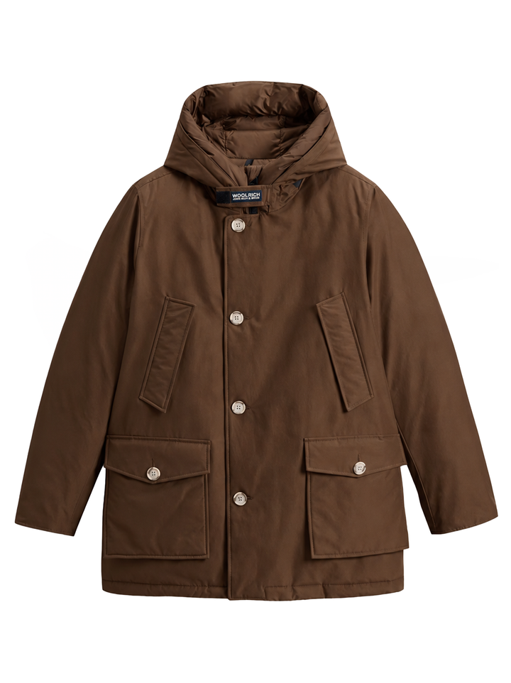 Woolrich Arctic Parka – Bruin-60% katoen, 40% polyamide<br />Voering: 100% polyester-HEREN JASSEN & JACKS-Bruin