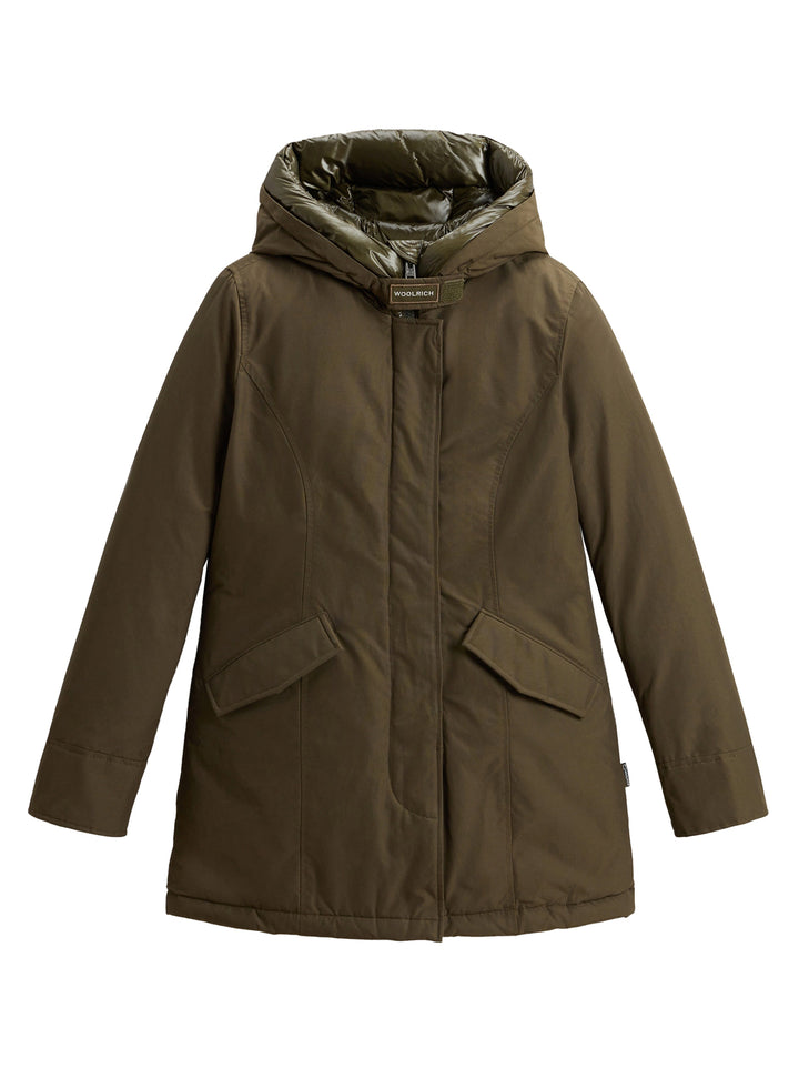Woolrich Arctic Parka in Ramar Cloth-Buitenste: 60% Katoen, 40% Polyamide<br /><br />Binnen: 100% Polyamide<br /><br />Op