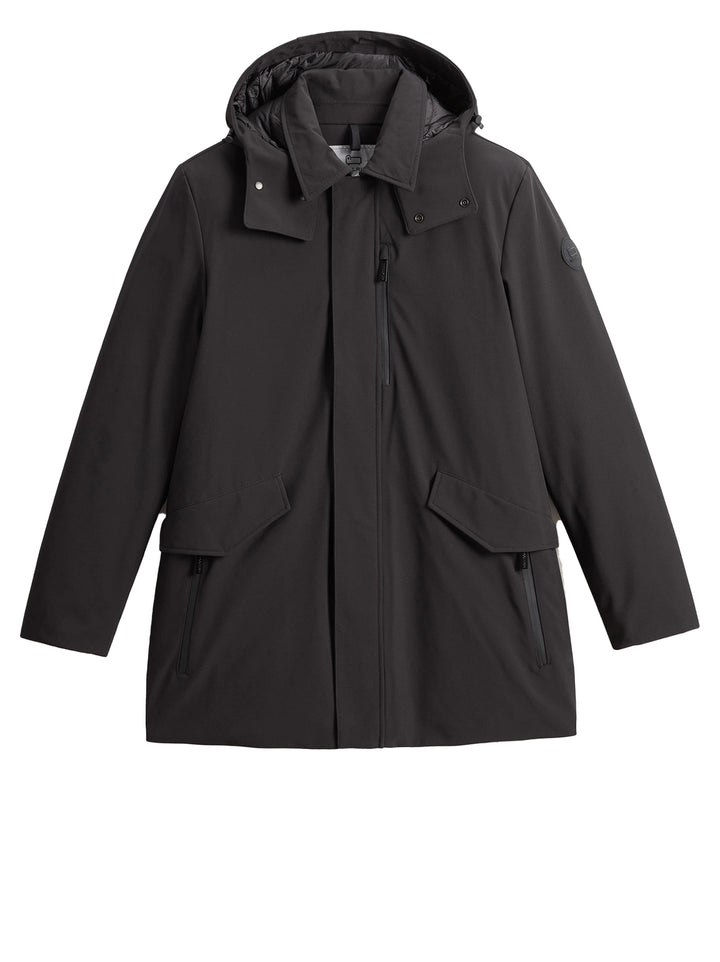 Woolrich Barrow Mac jas van Tech Softshell-Buitenste: 94% Polyester, 6% Elastaan<br /><br />Binnen: 100% Polyamide<br /><