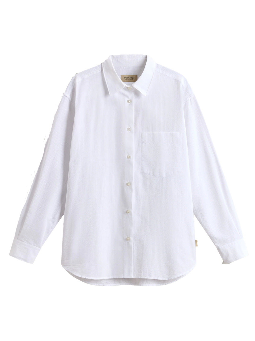 Woolrich Blouse White-Buitenste: 99% Katoen, 1% Elastane-DAMES TOPS & BLOUSES-Wit