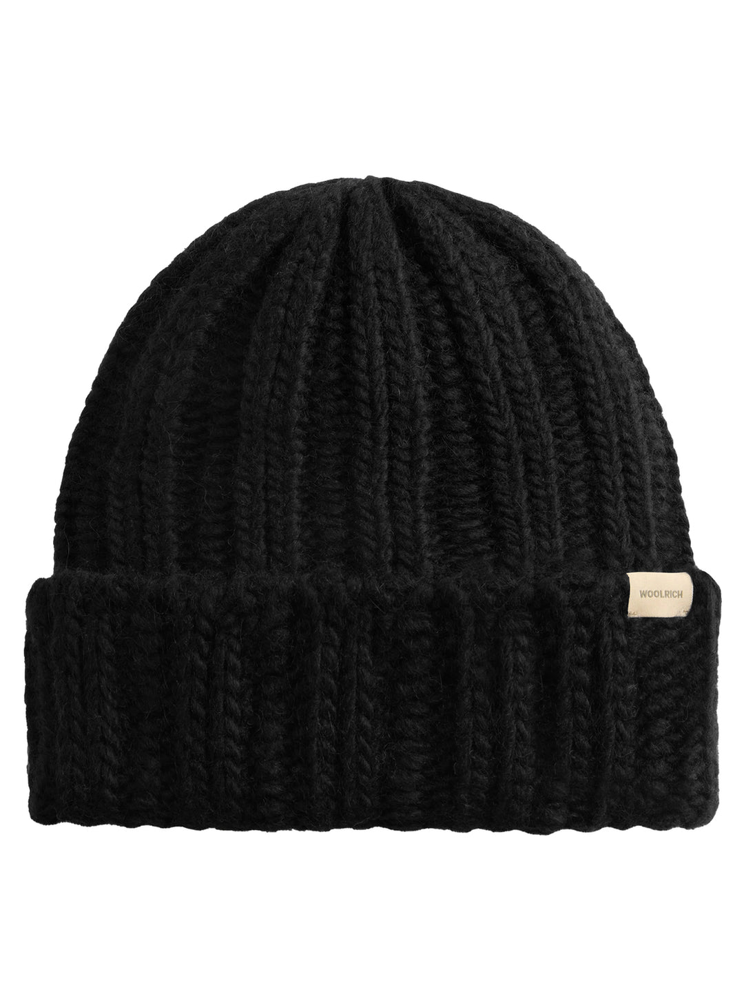 Woolrich Chunky Beanie – Zwart-50% wool, 40% acrylic, 10% alpaca-DAMES ACCESSOIRES-Zwart