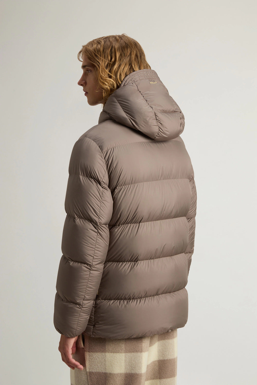 Woolrich Cloud Davis Down Jacket – Falcon (Beige)-100% polyester-HEREN JASSEN & JACKS-Beige
